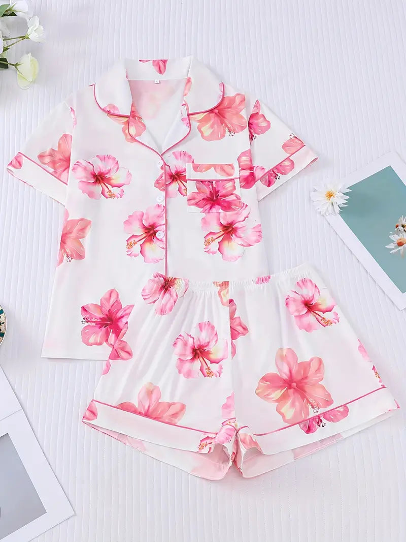 Women's Wearable 2pcs Pajama Set, Beautiful and Fashionable Holiday Party Pajamas,