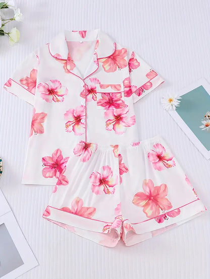 Women's Wearable 2pcs Pajama Set, Beautiful and Fashionable Holiday Party Pajamas,