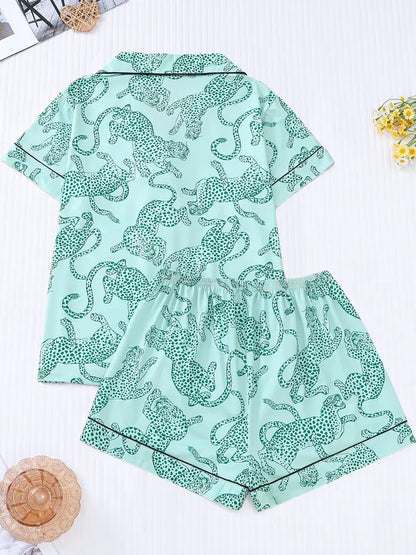 Women's Wearable 2pcs Pajama Set, Beautiful and Fashionable Holiday Party Pajamas,