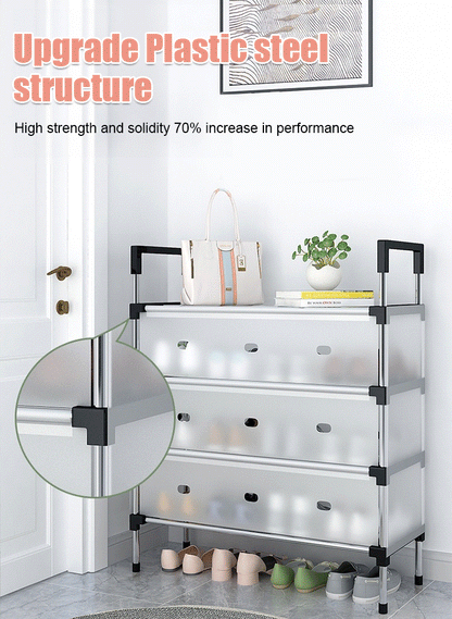 Space Saving Multi-Layer Dustproof Shoe Rack