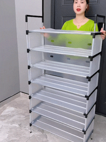 Space Saving Multi-Layer Dustproof Shoe Rack