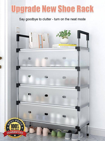 Space Saving Multi-Layer Dustproof Shoe Rack