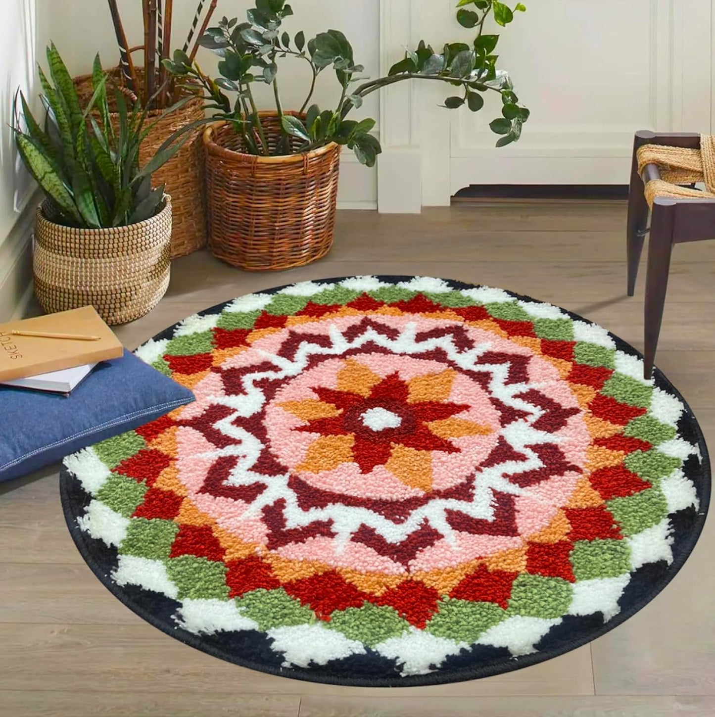 Mat for Diwali, Non-Slip Deepawali & Home Decor Item Mandir, Pooja, Dhanteras, Festival Decoration Items for Entrance & Floor