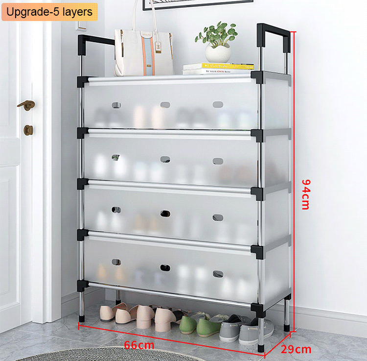 Space Saving Multi-Layer Dustproof Shoe Rack