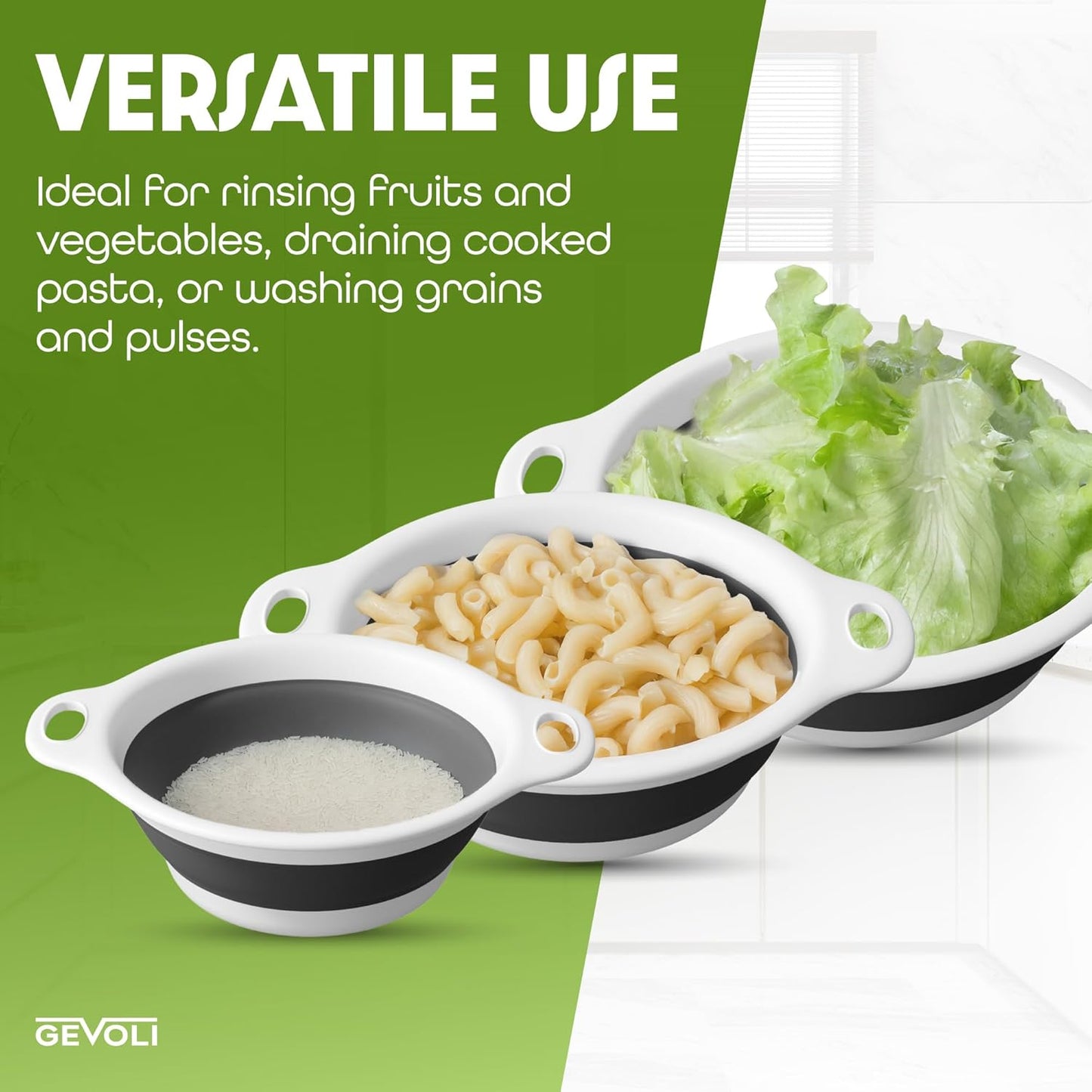 Collapsible Colanders Set