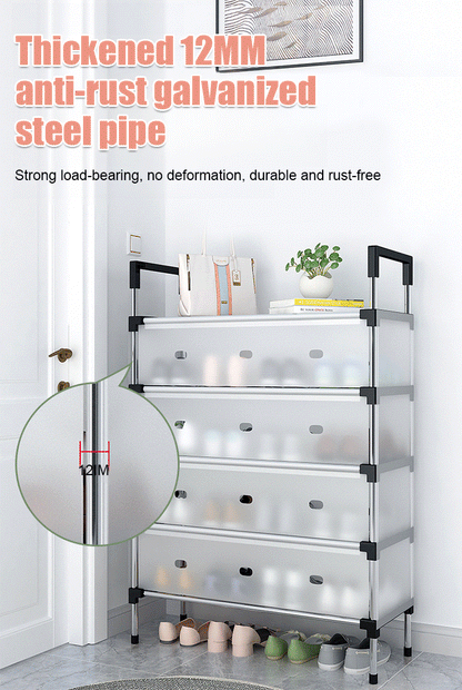 Space Saving Multi-Layer Dustproof Shoe Rack