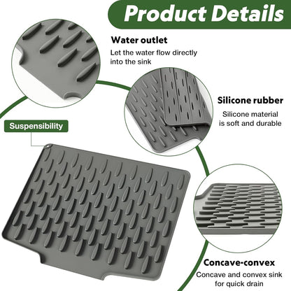 No-Spill Lightweight & Washable Quick-Drying Mats