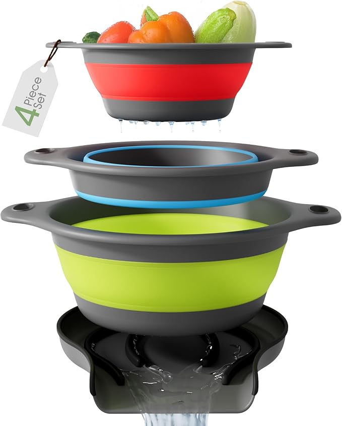 Collapsible Colanders Set