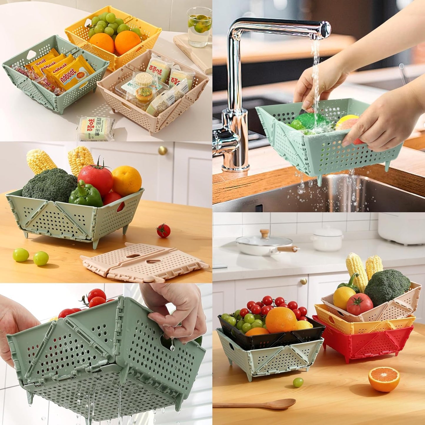 Multifunctional Storage Basket space-saving Organizer (PACK OF 2)