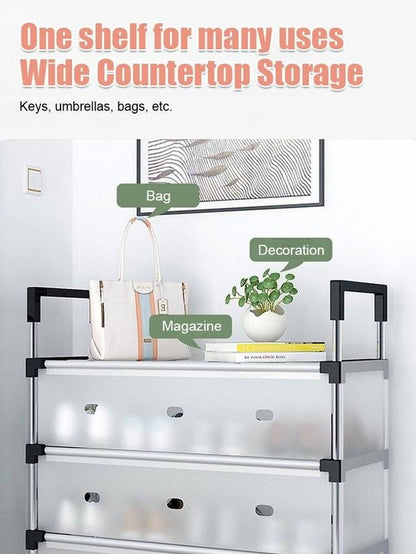 Space Saving Multi-Layer Dustproof Shoe Rack