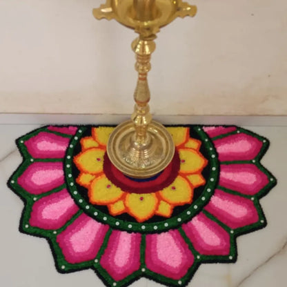 Mat for Diwali, Non-Slip Deepawali & Home Decor Item Mandir, Pooja, Dhanteras, Festival Decoration Items for Entrance & Floor