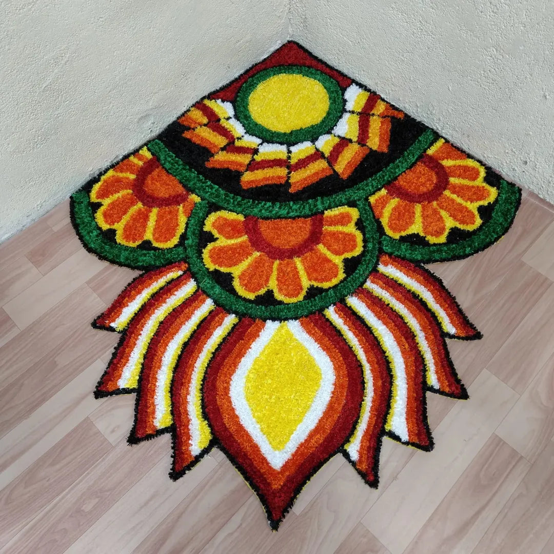 Mat for Diwali, Non-Slip Deepawali & Home Decor Item Mandir, Pooja, Dhanteras, Festival Decoration Items for Entrance & Floor