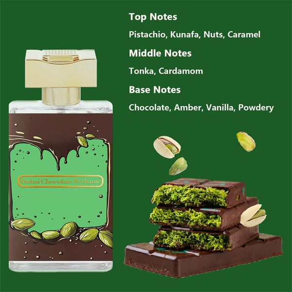 Dubai Chocolate Perfume Pistachio Kunafa Fragrance Edp