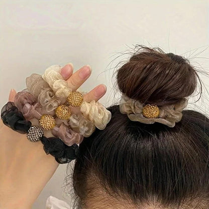 💕Elegant crystal mesh hair 8 bands