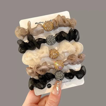 💕Elegant crystal mesh hair 8 bands