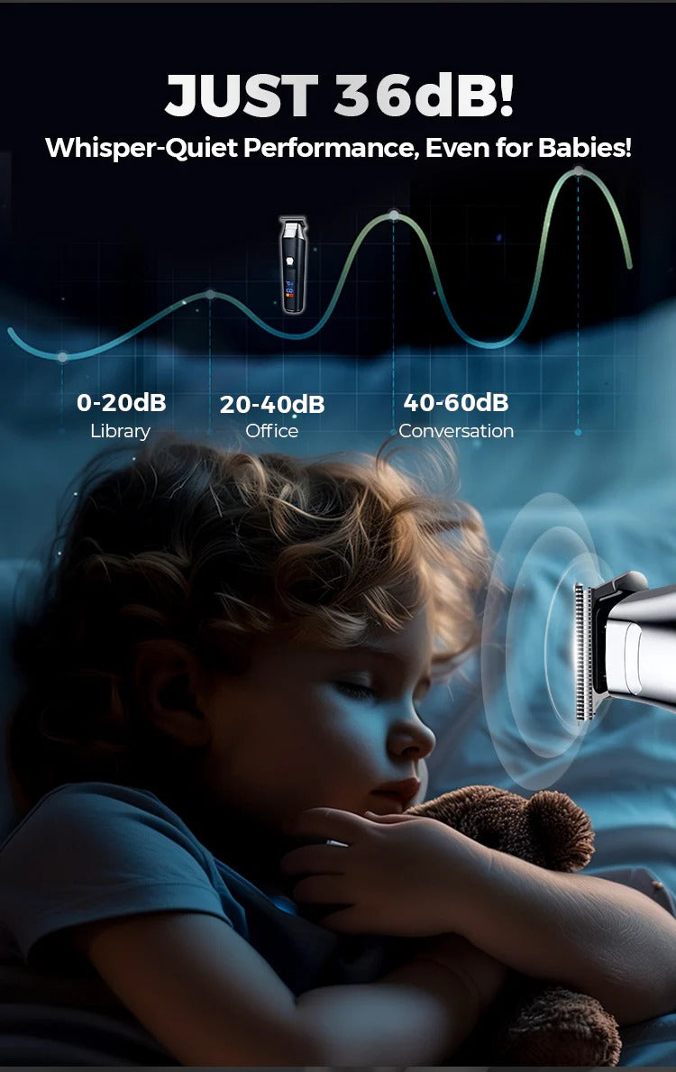 Powerful Long-Lasting Rechargeable Hair Clipper