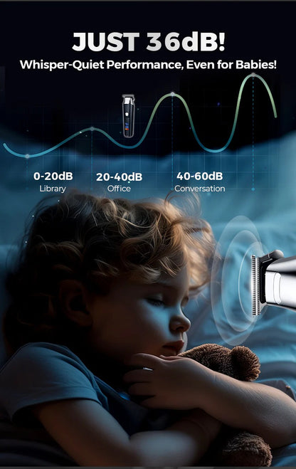 Powerful Long-Lasting Rechargeable Hair Clipper