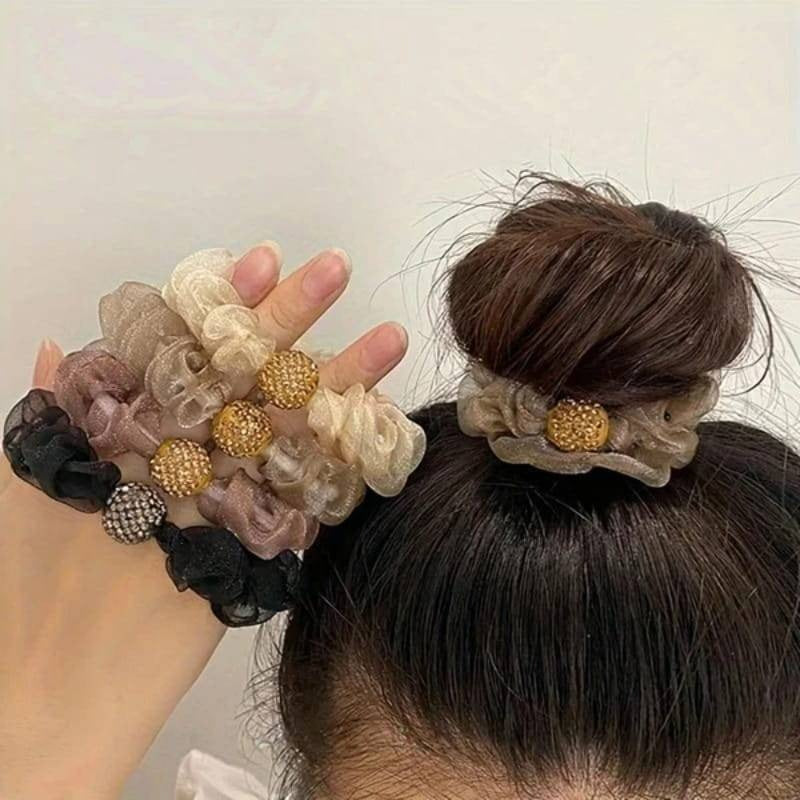 💕Elegant crystal mesh hair 8 bands