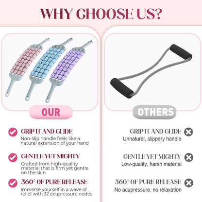 ⏳Time-limited 45% OFF⏰Flexible 4-Row Massage Stick Roller Stick